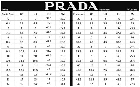 prada size chart clothing|prada shoe sizing chart.